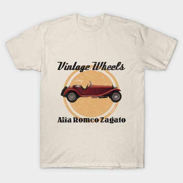 Vintage Wheels: Alfa Romeo T-Shirt by DaJellah